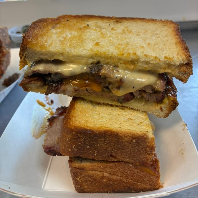 Brisket Melt Sandwich.