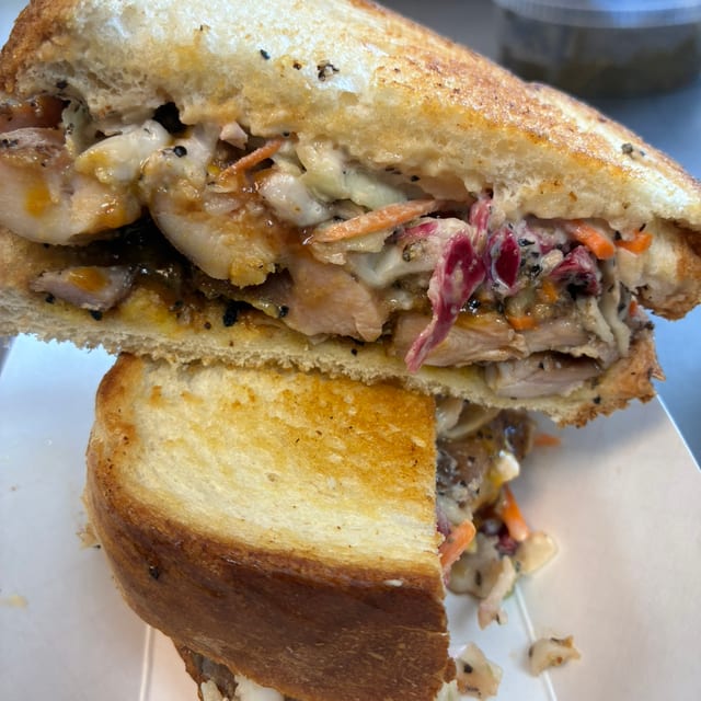 Shredded Chicken Sandwich.