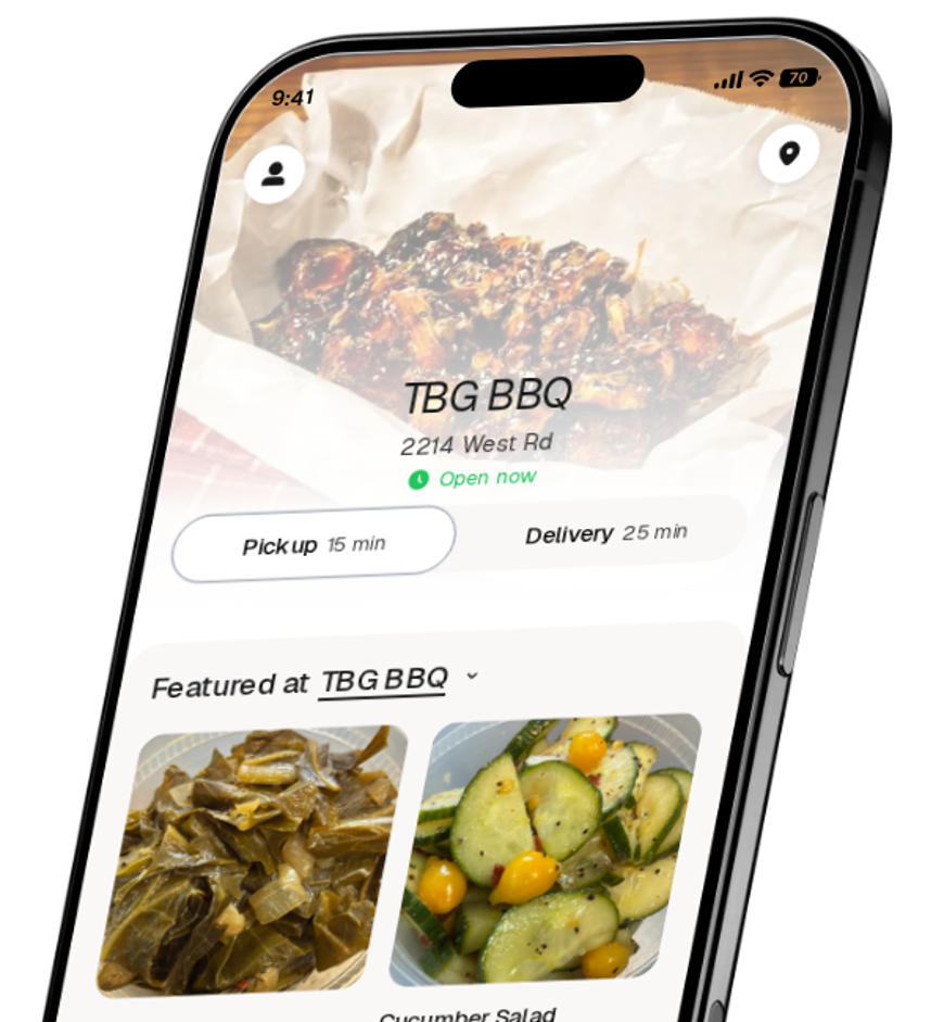 TBG BBQ app preview